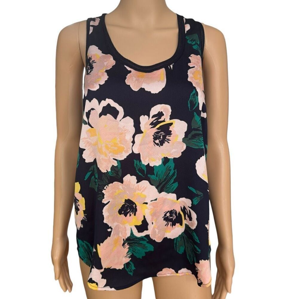 Banana Republic floral tank top blouse size S